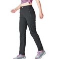thumbnail image 2 of Pantalon de Randonnée Femme Séchage Rapide Bas Femme Solide Camping Randonnée Pantalon Mince Imperméable Élastique Anti-Rayures Bas pour Course Noir 2TG, 2 of 9