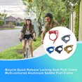 thumbnail image 4 of Langgg Bicycles Bolts Seat Post Clip Bike Fast Release Seatpost Clamp Replacement Part Maintenance Repairing Accessory Red Type 5, 4 of 6