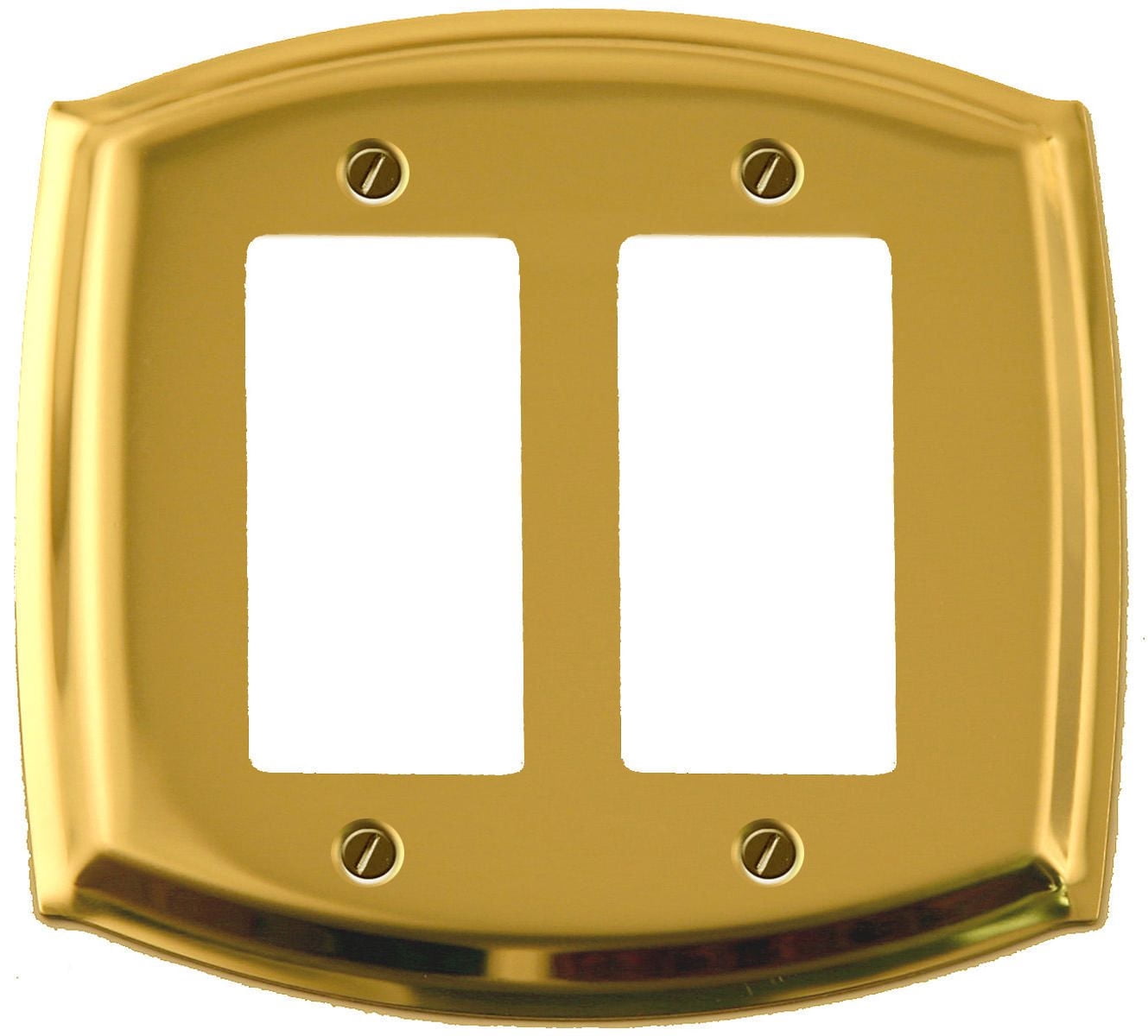 Interrupteur plaqué laiton double brillant colonial d'Atron Electro Industries