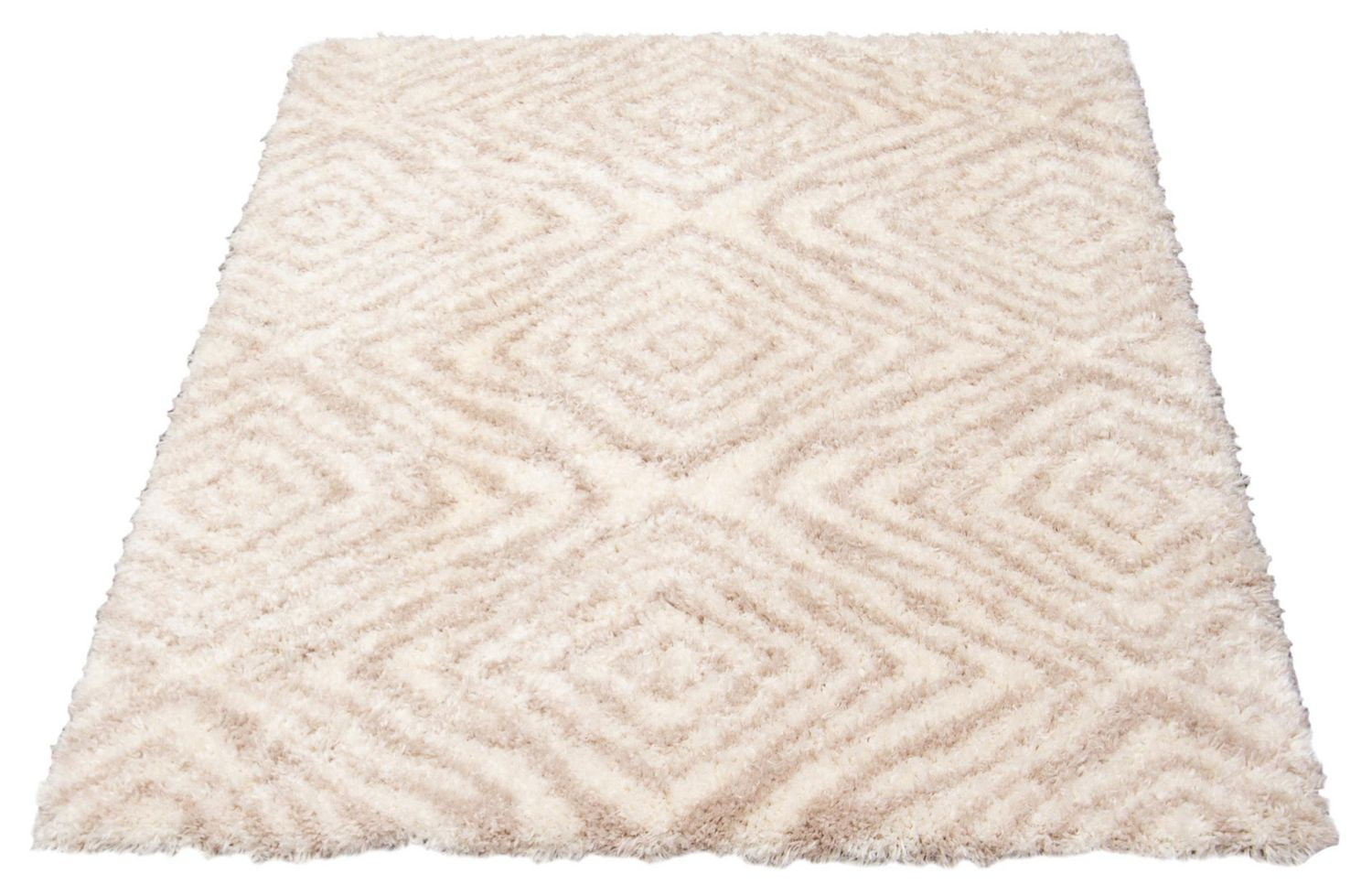 ECARPET Tapis à poils longs super doux pour salon, chambre et sous-sol, motif abstrait