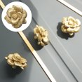 thumbnail image 4 of Practical Drawer Pull Knob Adorable Flower Cabinet Knob Small Copper Crafts Handle, 4 of 5