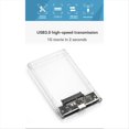 thumbnail image 3 of USB 3.0 External Hard Drive Enclosure 2.5 Inch SATA SSD External Hard Drive Case HDD Enclosure Clear Harddisk Boxs, 3 of 8