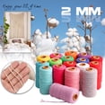 thumbnail image 1 of Vaidha 100m Long/100Yard Pure Twisted Cord Rope Crafts Macrame String, 1 of 2