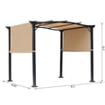 thumbnail image 2 of Pergola Outsunny 9x8 avec pare-soleil rétractable, 2 of 2