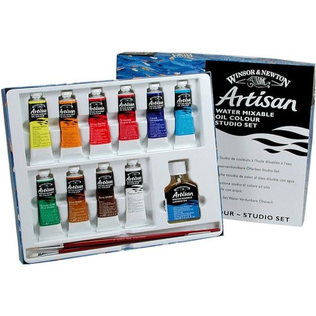 Winsor & Newton 1590252 37ml Artisan Water Mixable Oil Color Paint Set