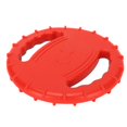 thumbnail image 2 of Dog Training Flying Disc, Soft Squeaky Natural Rubber 2 Sides Hollow Design Dog Flying Disc Toy  For Park For Large Dogs Sky Blue,Red, 2 of 8