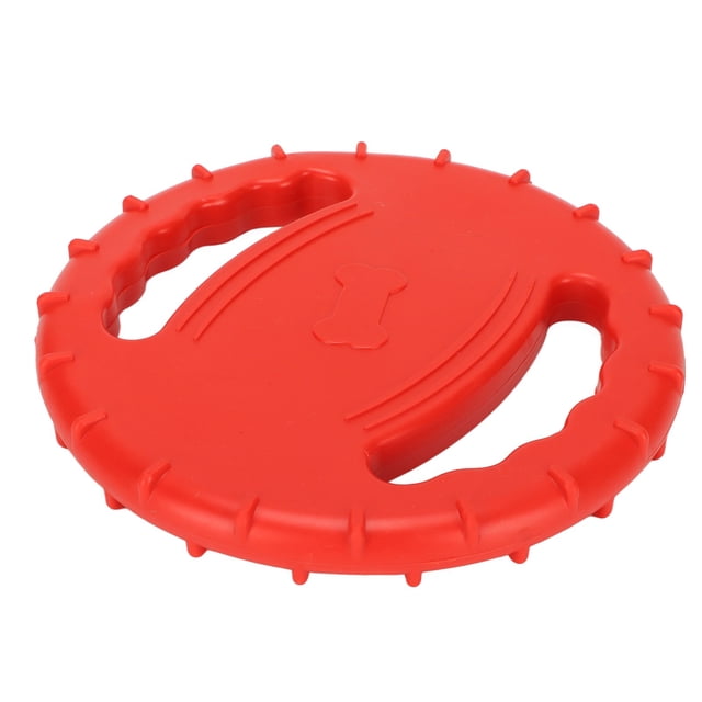 Dog Flying Disc, Stress Relief TPR 2 Sides Hollow Design Flying Disc Dog Sport Toy For Park For Large Dogs Sky Blue,Red