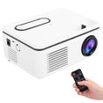 thumbnail image 2 of Portable Projector, Mini 4:3/16:9 1920 X 1080 Resolution LED Projector, For Office Meeting Home Theater White, 2 of 8