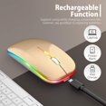 thumbnail image 1 of Bluetooth Rechargeable wireless Mouse for MacBook pro MacBook Air Mac Laptop Chromebook Windows Notebook MacBook HP PC DELL, 1 of 10