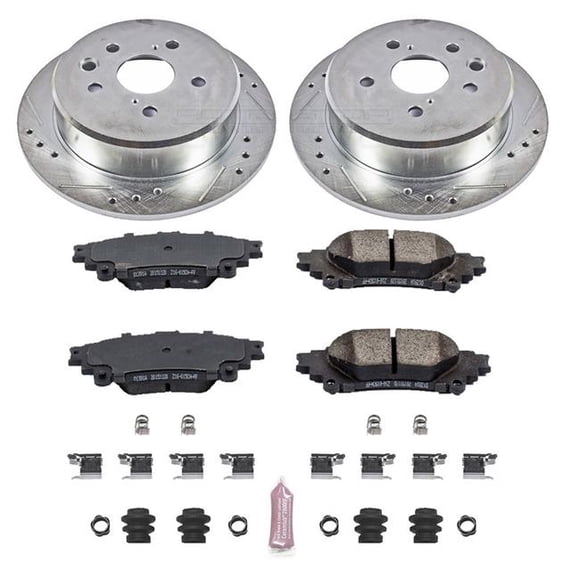 PowerStop K6930 Rear Z23 Evolution Sport Brake Kit for 2014-2015 Lexus IS250