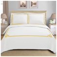 thumbnail image 2 of Miller Housse de Couette Trois Pièces en Coton Pleine/Grand- Gold, 2 of 3