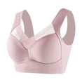 thumbnail image 1 of Lace Bralettes Women Back-Smoothing Bra Feature V-Neck Molded Bra Style W-1506 Pinks L, 1 of 3