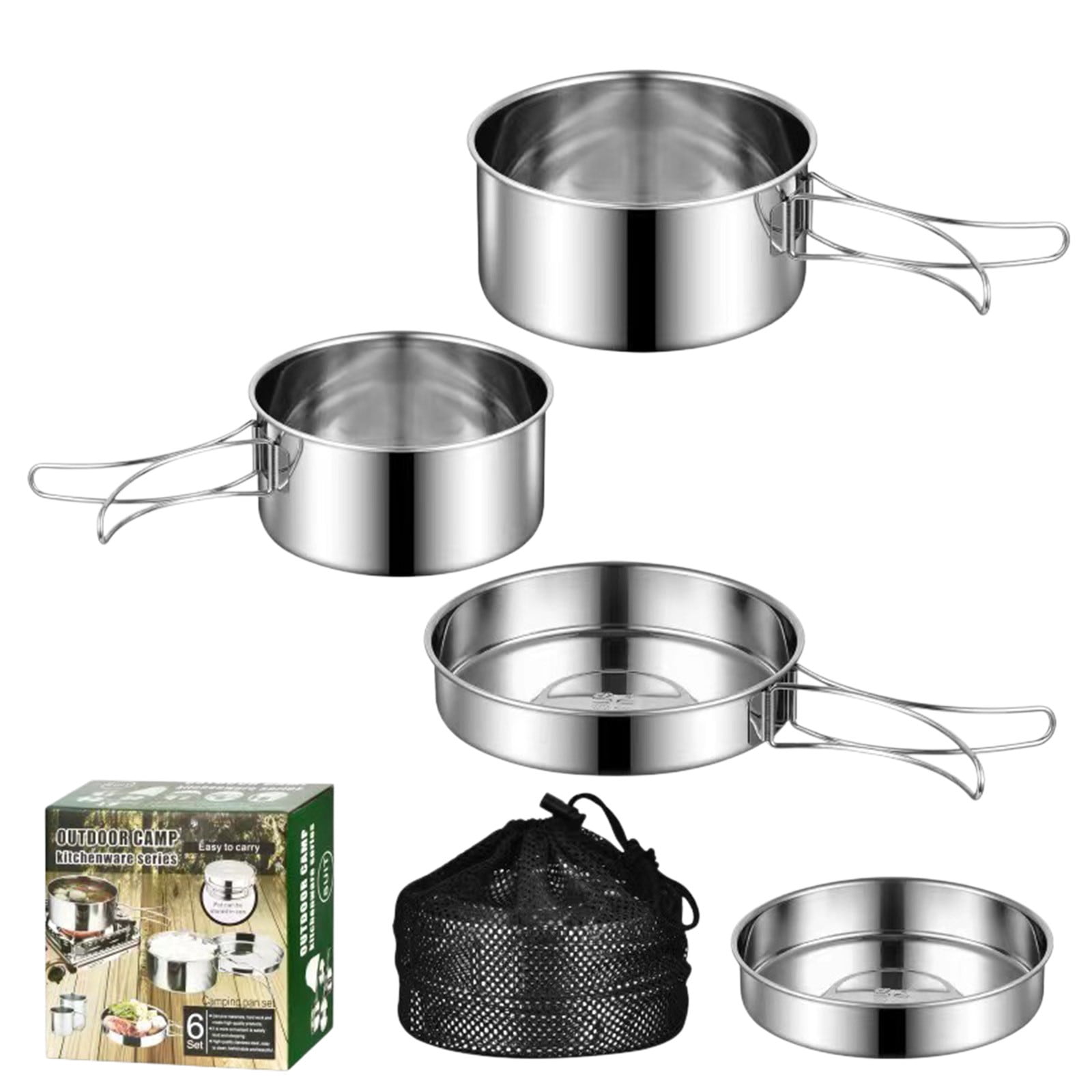 Kyusrd 304 Stainless Steel Outdoor Cookware Set