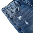 thumbnail image 4 of KIDSCOOL SPACE Girls Flare Jeans,Little Big Girl Ripped Wide Leg Summer Denim Pants,7-8 Years, 4 of 6
