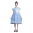 thumbnail image 1 of HAWEE Grisl Elsa Princess Dress Queen Costume Cosplay Dress Up with Accessories(Not Include Cape), 1 of 6