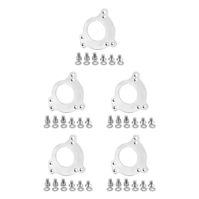 Maoww Bike Adapter Plate Chain Guide Aluminum Alloy Conversion Replacement Parts Biking Portable Repairing Accessory Silver 5Set