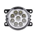 thumbnail image 4 of Automotive Instrumentation Panel High Beam Indicat  9 Led Car Round Front Fog Lamp Drl Daytime Running Light  White, 4 of 8
