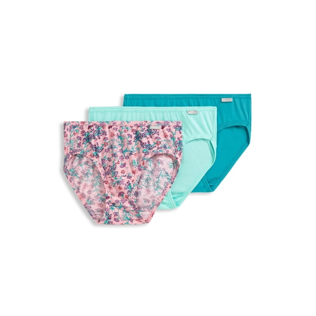 Jockey Culotte Bikini Elance pour Femmes en Coton 100 % - Lot de 3