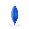 thumbnail image 3 of Vickerman M183202M 8 in. Blue Matte Line Finial Ornament  4 per Bag, 3 of 3