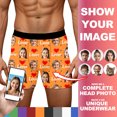 thumbnail image 2 of KHONTS Customized Men's Boxers - Personalized Gifts for Boyfriend - Custom Underwear Orange S, 2 of 8