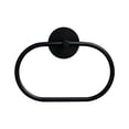 thumbnail image 2 of Agiferg Oval Stainless Steel Towel Ring Without Punching Black Bathroom Towel Rack Hanging Ring, 2 of 2