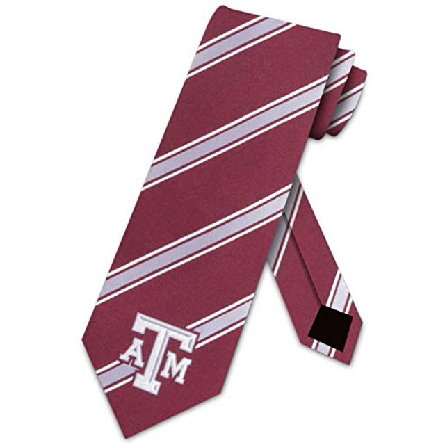 Texas A&M Aggies Cravate en Polyester Tissé Collégiale