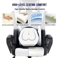 thumbnail image 4 of BestOffice Ergonomic High-Back Gaming Chair, Executive Swivel Racing Office Chair with Lumbar Support, PU Leather, White, 4 of 7