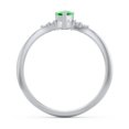 thumbnail image 4 of Birthstone Heart Ring with Shoulder Accents - Emeral (May), 4 of 4