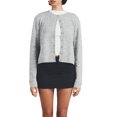 thumbnail image 1 of Gupgi Cardigan Tricoté Uni pour Femmes, Chandails à Boutons devant, Col Rond Décontracté, Manches Longues, Hauts en Tricot, 1 of 8