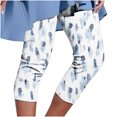 thumbnail image 1 of Birdeem Pantalon Court d'Été Décontracté pour Femme à Taille Élastique Imprimé, 1 of 5