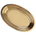 thumbnail image 4 of Assiette Ovale en Acier Inoxydable Assiettes en Métal Plats pour Manger Camping, 4 of 9