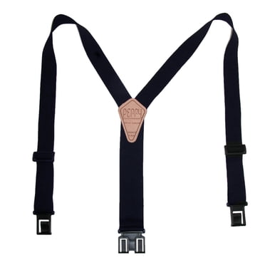 Perry Suspenders Bretelles Hautes Élastiques 1,5 Pouce de Large à Crochet et Extrémité (Hommes)