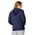 thumbnail image 2 of Hanes Chandail à Capuchon à Fermeture Éclair Intégrale ComfortSoft EcoSmart pour Femmes, P, Marine, 2 of 7