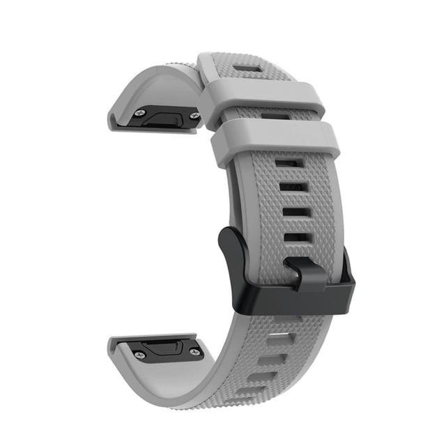 22MM Black Silicone Watch Strap Quick Release Stylish Durable Comfortable Universal For Watches