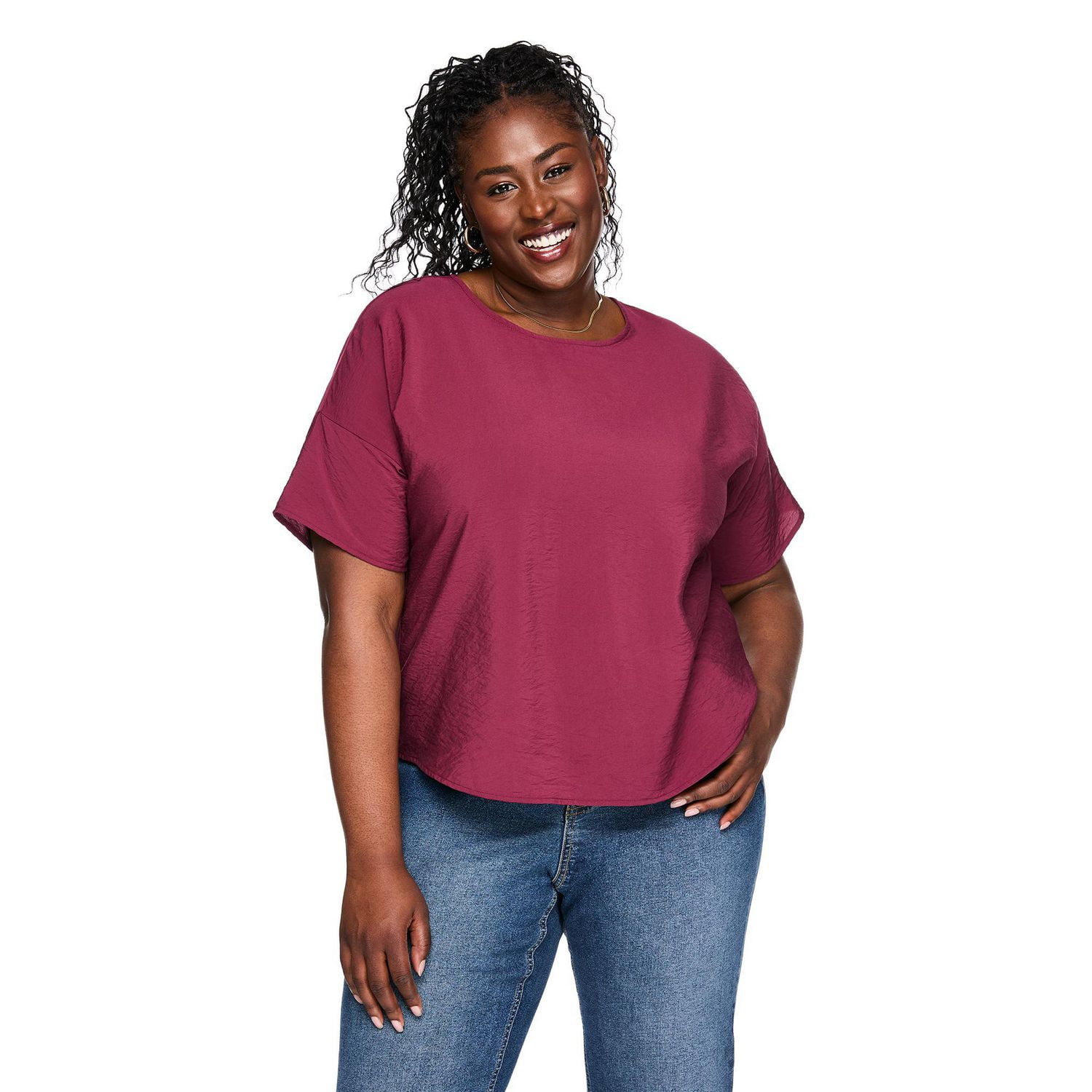 Haut imprimé à manches courtes Lane Bryant Plus pour femmes
