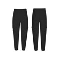 thumbnail image 2 of xiaxaixu Men Cargo Pants, Elastic Waist Drawstring Solid Loose Casual Pants Trousers with Pockets, 2 of 7