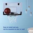 thumbnail image 4 of Indoor Mini Basketball, Backboard Hoop Kit Door Wall Mounted Basketbal System Hoop Mini Kids Toy Set, 4 of 8