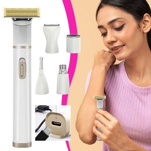 TopLLC Détachant les cheveux électrique Sideburns sourcils rouge à lèvres Rasoir des cheveux 5-in-1 Rasoir rasoir multi-fonctions pour rasoir femme