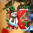 thumbnail image 1 of Bdday 26 Letters Christmas Tree Decoration Pendant Christmas Tree Ornaments Personalized DIY Christmas Ornaments Christmas Decoration Xmas Tree Hanging Decor Feature, 1 of 4