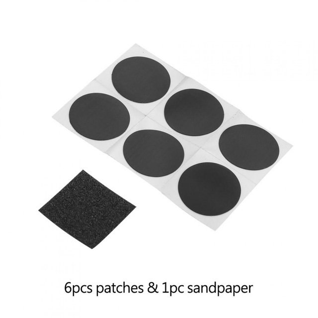 FAGINEY 6Pcs/Box Bike Puncture Repair Patches Lightweight Bike Tire Patch Self-Adhesive Patch Sandpaper Kit Bicycle Accessory