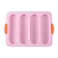 thumbnail image 1 of Dvkptbk Bread Mold Loaf Pan Set of 1 with Four Buns French Bread Loaf Pan Bread Pan Non-Stick Pan Easy to Release Household Food Baking Breakfast Romantic Dinner Tool Kitchen Gadgets, 1 of 1