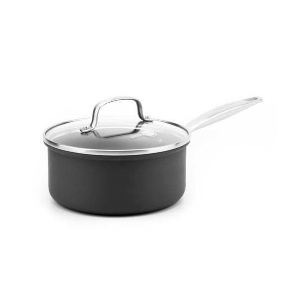 GreenPan Chatham Poêle à Sauce Antiadhésive en Céramique Saine, 3 Pintes, Gris
