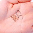 thumbnail image 2 of BodyJ4You 6PCS Nose Rings Studs Hoop 20G Stainless Steel Rose Goldtone Bone Pin Body Piercing Jewelry (0.8mm), 2 of 6