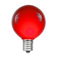 thumbnail image 2 of 100 Guirlande Lumineuse de Patio Extérieure G40 Pieds avec 125 Ampoules Globe Rouges – Guirlande Lumineuse Intérieure Extérieure – Guirlande Suspendue pour Marché Bistro Café – Douille C7/E12 - Fil Vert, 2 of 5