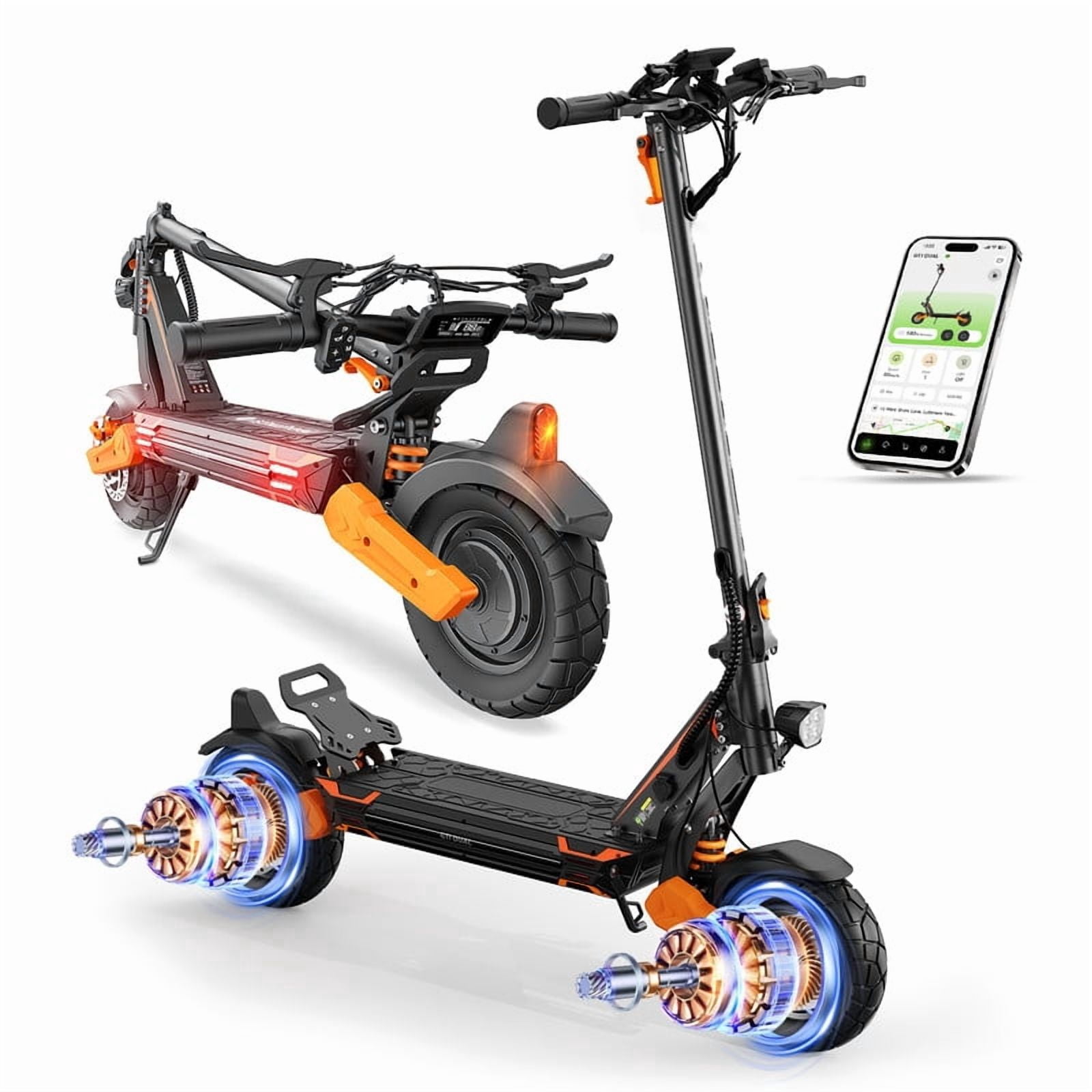 Heavy Duty Electric Scooter for Adults, Dual 800W Motors,32 mph