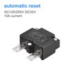 thumbnail image 3 of Unique Bargains Circuit Overload Protector 10A AC125/250V DC32V Automatic Reset Thermal Circuit Breaker 2pcs, 3 of 5