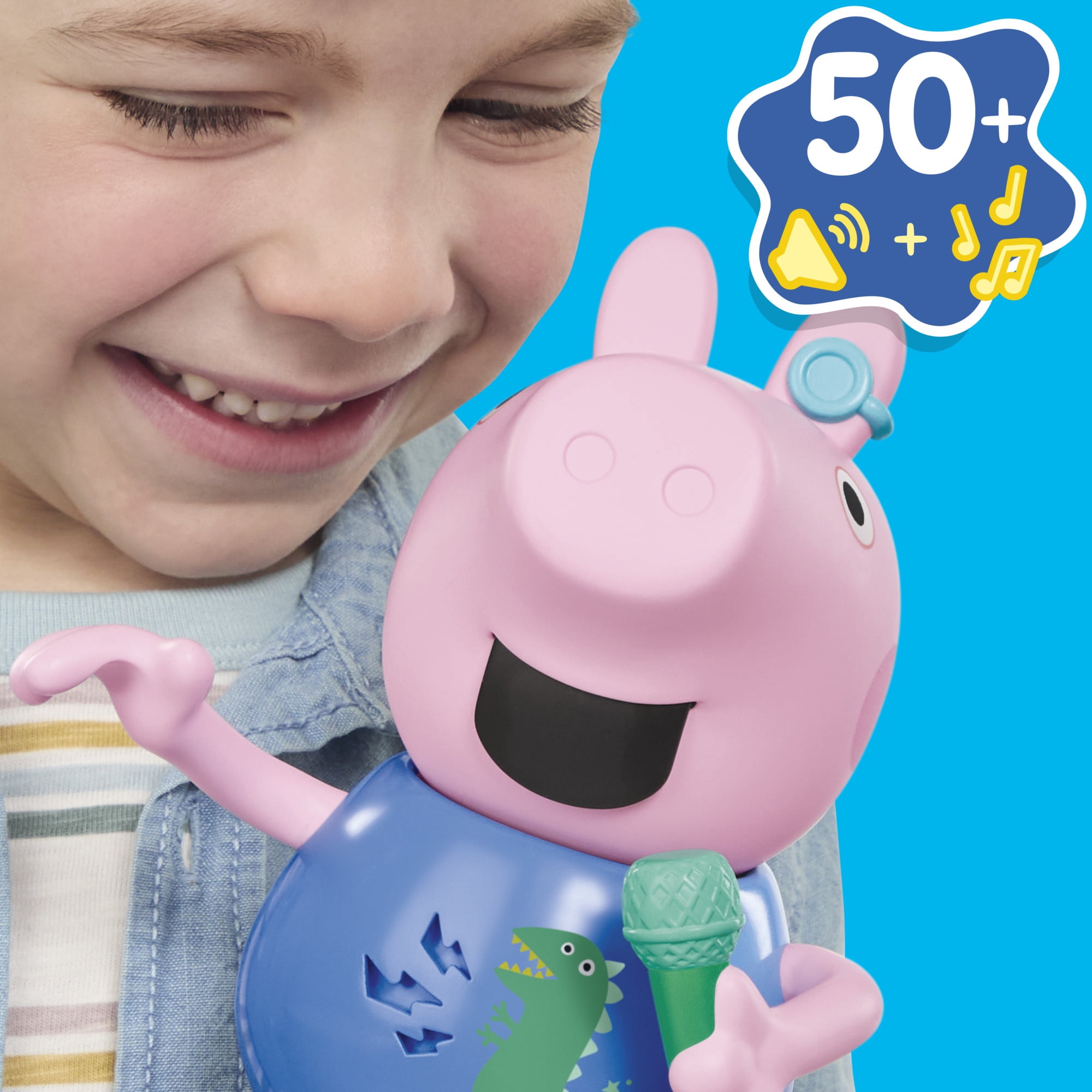 Jouets Peppa Pig Figurine George qui chante et fait des blagues, jouets musicaux préscolaires pour garçons et filles, 3 ans et plus - Version française