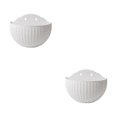 thumbnail image 2 of Youkk Easy To Install Double-layer Plastic Flowerpot For Walls Drainage Flower Pot White 2Set, 2 of 6