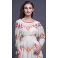 thumbnail image 5 of Bimba Robe Maxi Décontractée Longue à Taille Smockée Imprimée Teinture sur Nœuds pour Femmes - X-Grand, 5 of 5