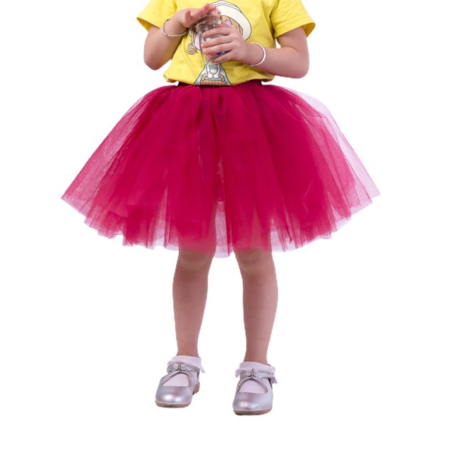 SUNSIOM Jupe Mi-Longue pour Femmes, Adultes Enfants Princesse Ballet Tulle Mariage Fête Bal Mini Robe
